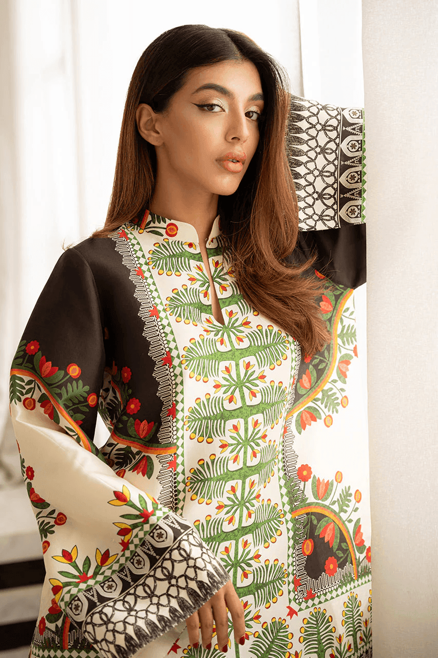 Women's Korean BSY Velvet Co-Ord Set with Digital Print - SEEANS