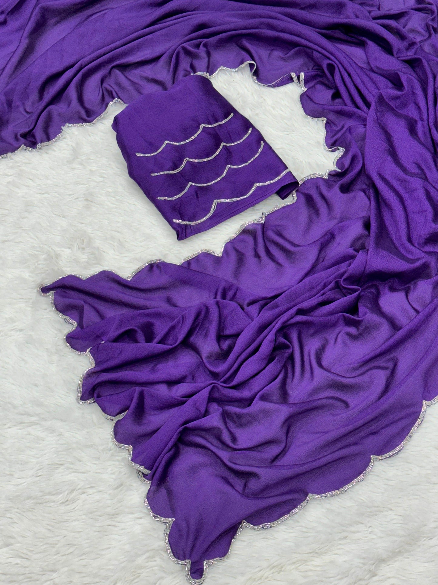 Festival Special Soft Silk Saree with Handwork Designer Blouse - SEEANS