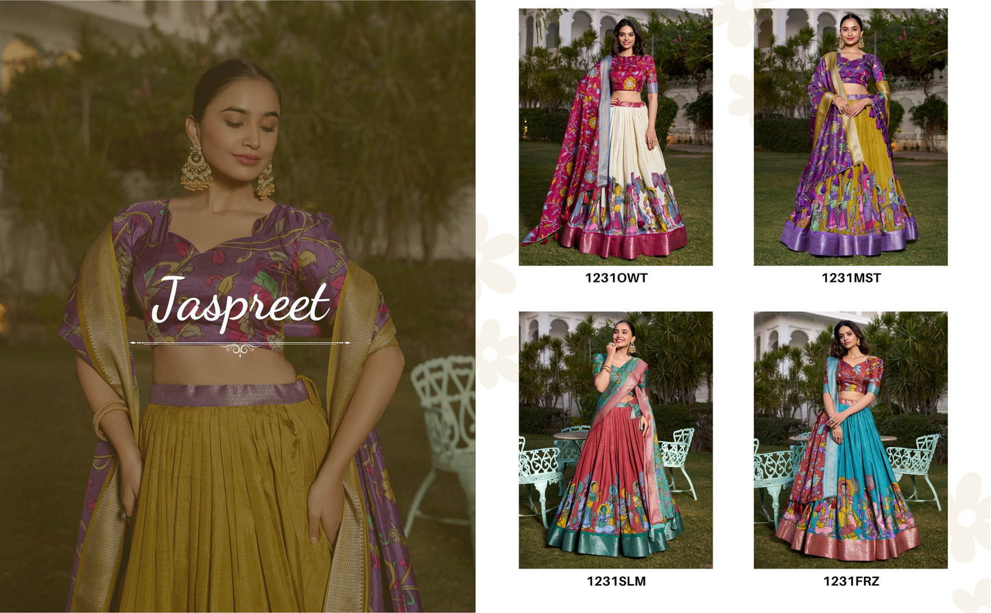 Dola Silk Kalamkari Printed Lehenga Choli – Traditional Elegance for Special Occasions - SEEANS