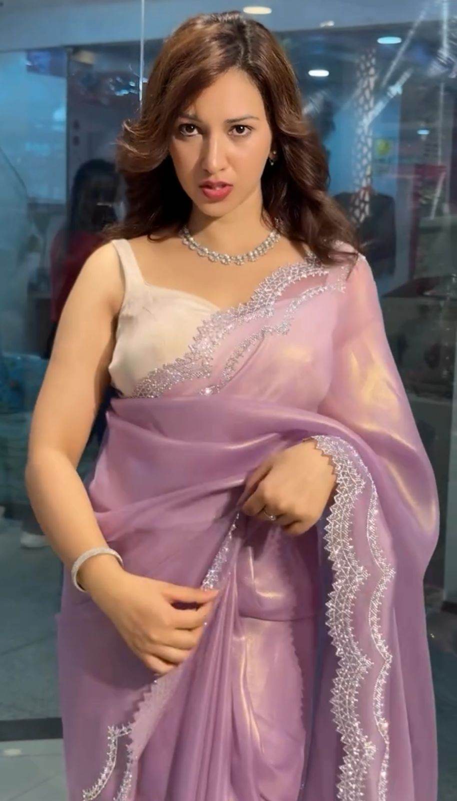 Super Hit Diamond Panel Saree | Rich Tissue Tweel Net Saree with Diamond Cutwork Panel | Special Occasion Wear with Diamond Work Unstitched Blouse - SEEANS