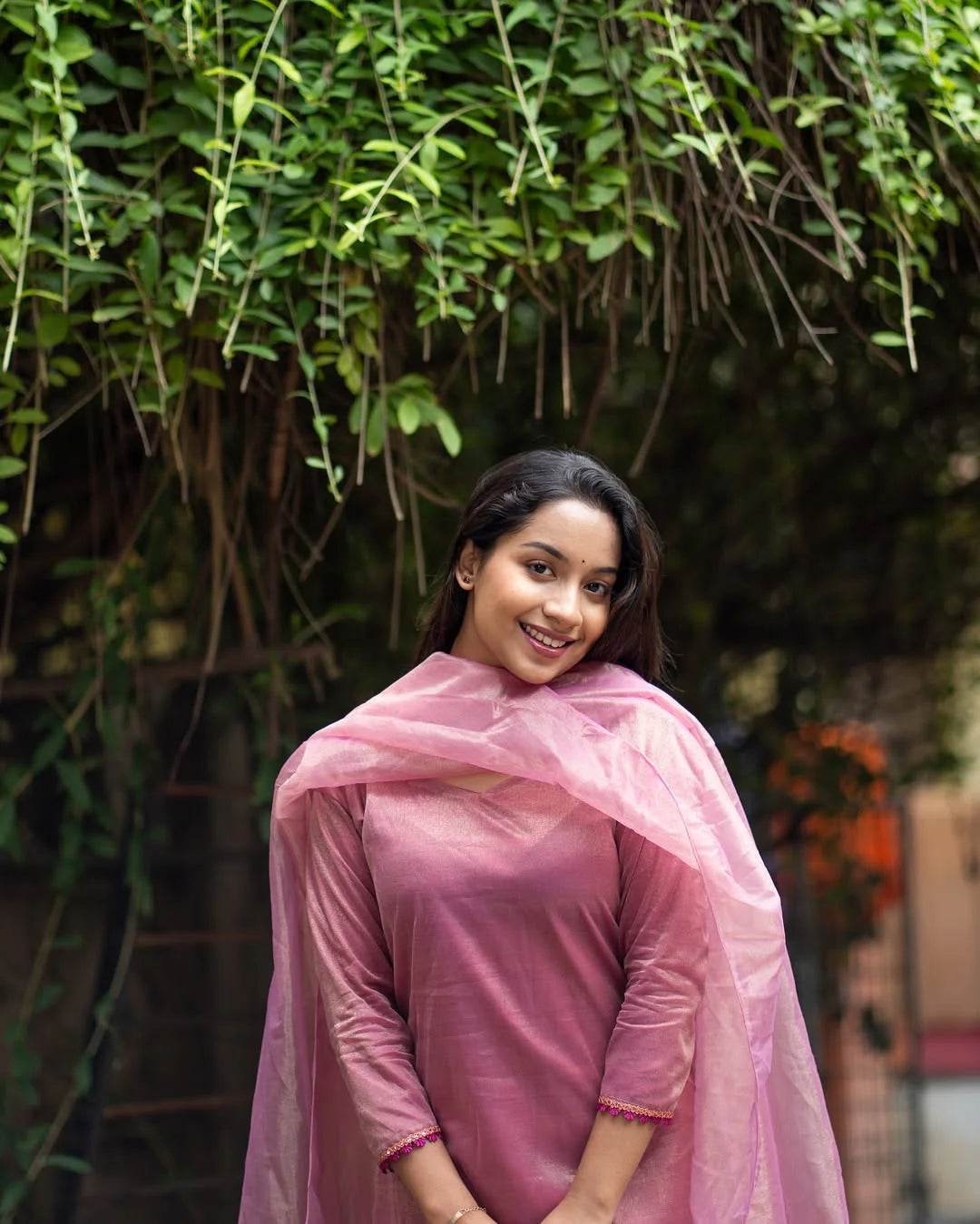 Women's Kurti and Dupatta Set - Space Silk Fabric | XS to XXL Sizes | 4 Colour Options - SEEANS
