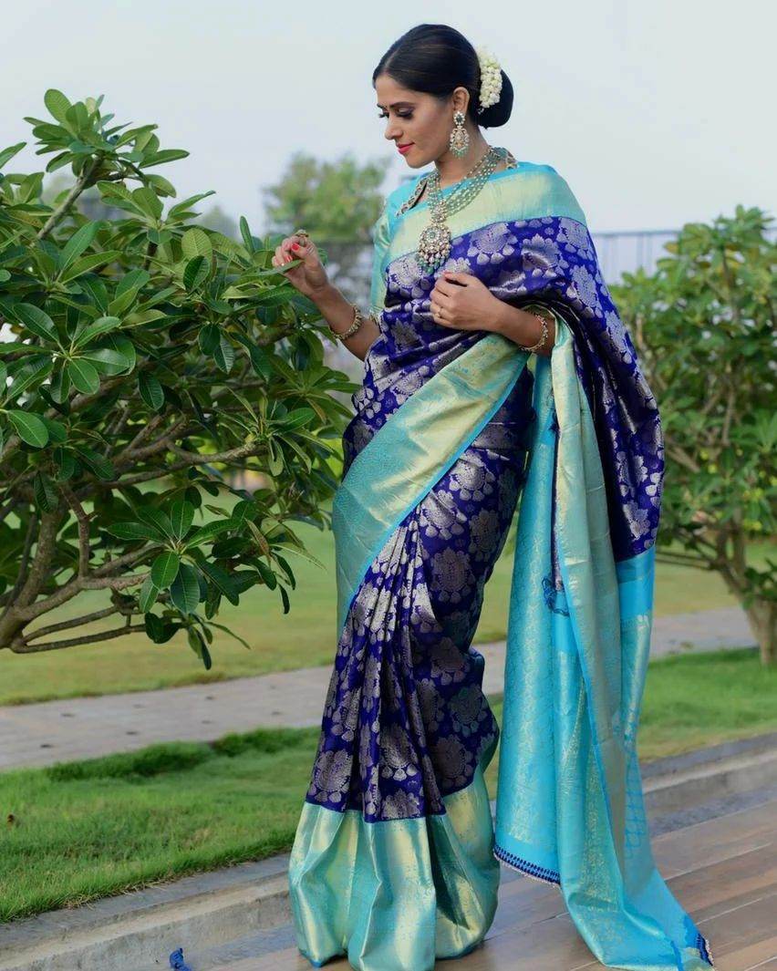 Kanjivaram Soft Litchi Silk Saree – Elegant & Comfortable Choice - SEEANS