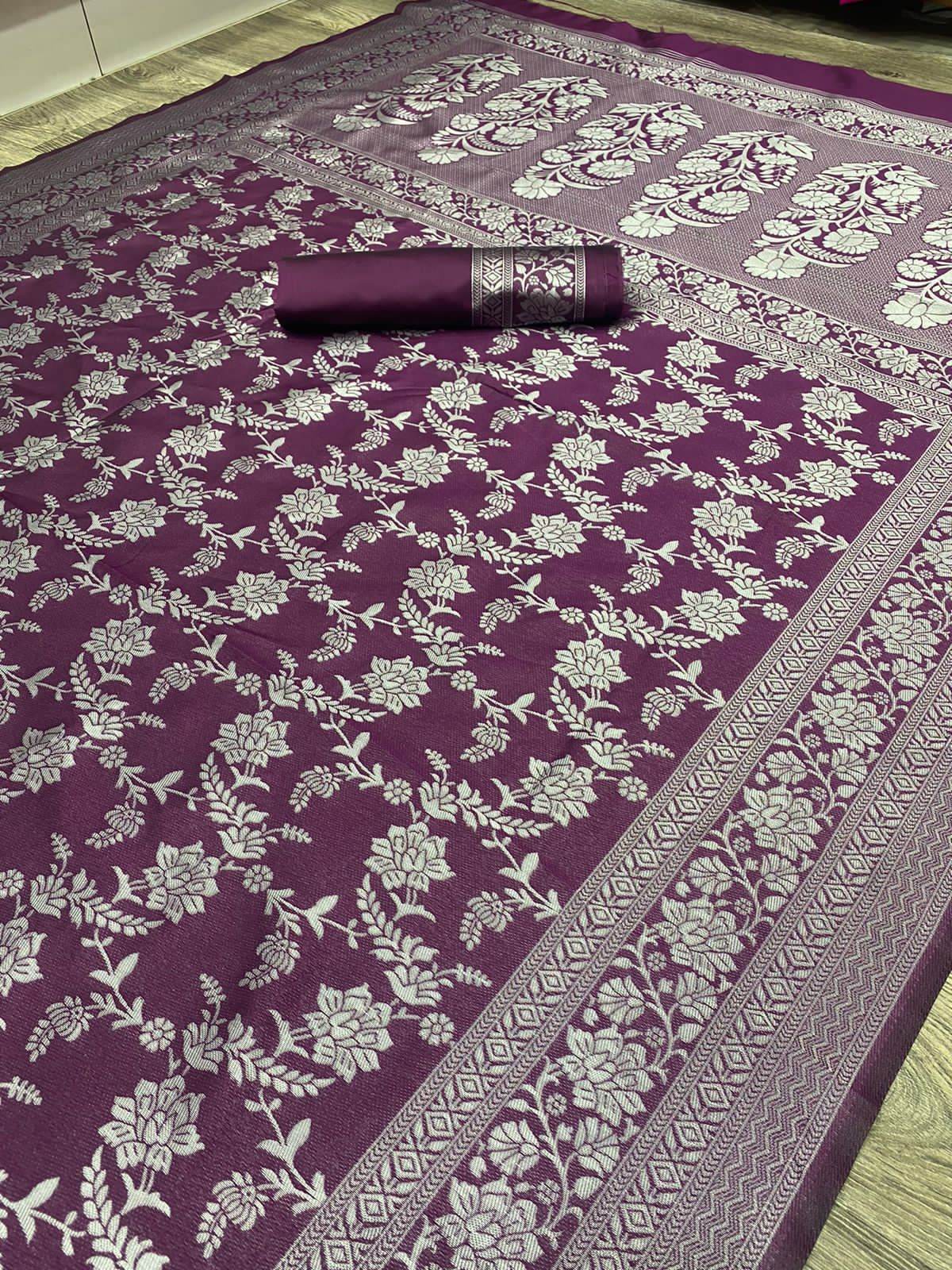 Kanjivaram Soft Litchi Silk Saree | Luxurious, Comfortable, Royal - SEEANS