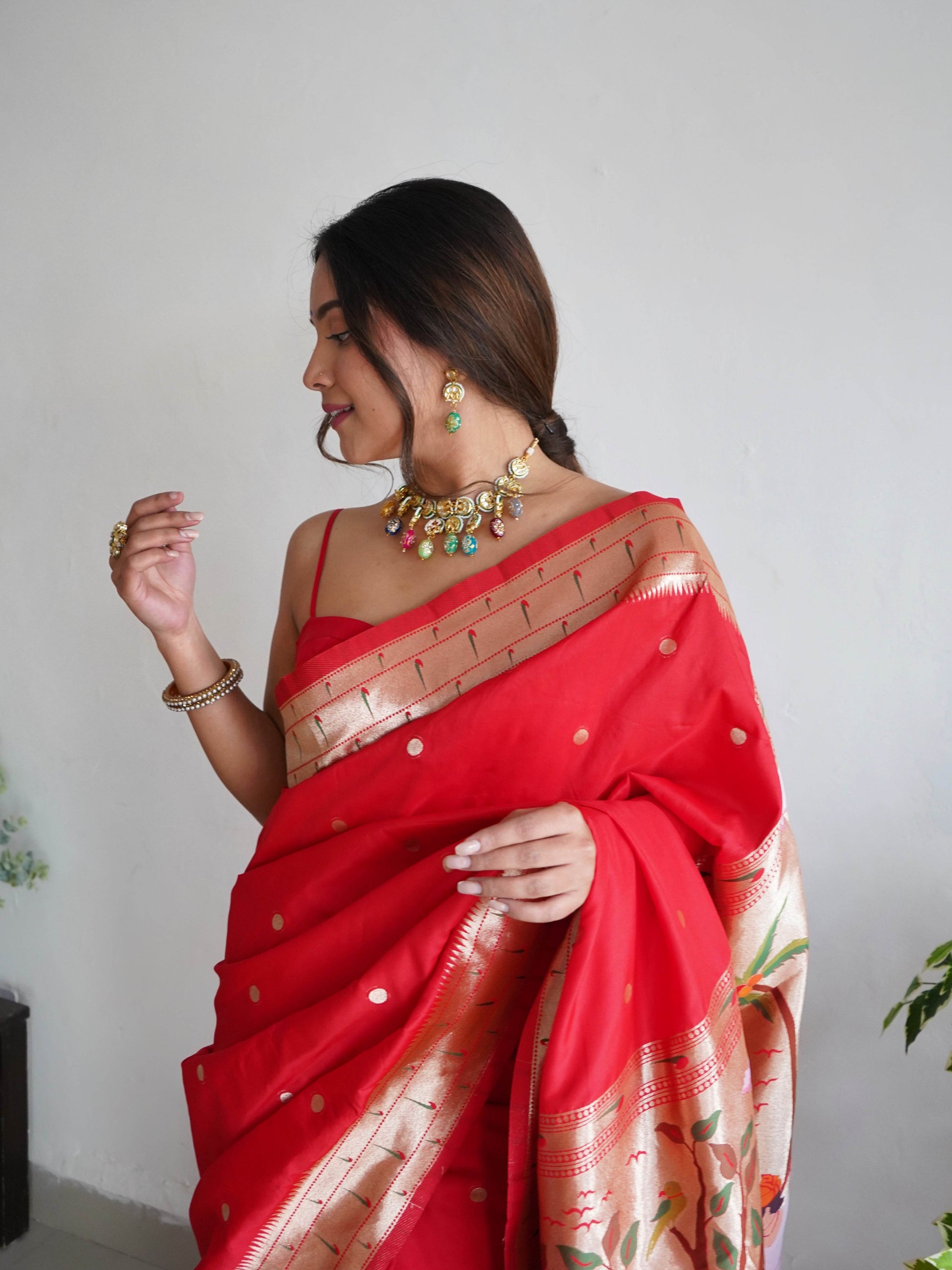 Pure Banarasi Silk Saree with Zari Weaving - Royal & Elegant - SEEANS