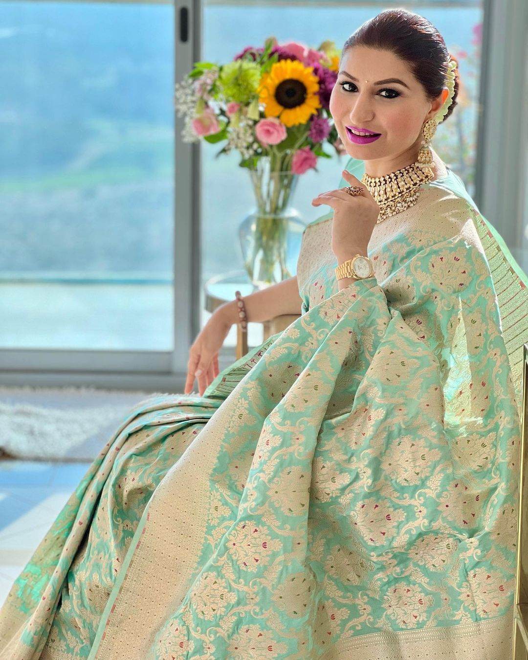 Kanjivaram Soft Litchi Silk Saree – Royal, Elegant, and Comfortable - SEEANS